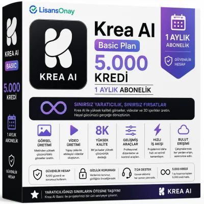 Krea AI Basic 5K Kredi - 1 Aylık (Garanti: Yok)