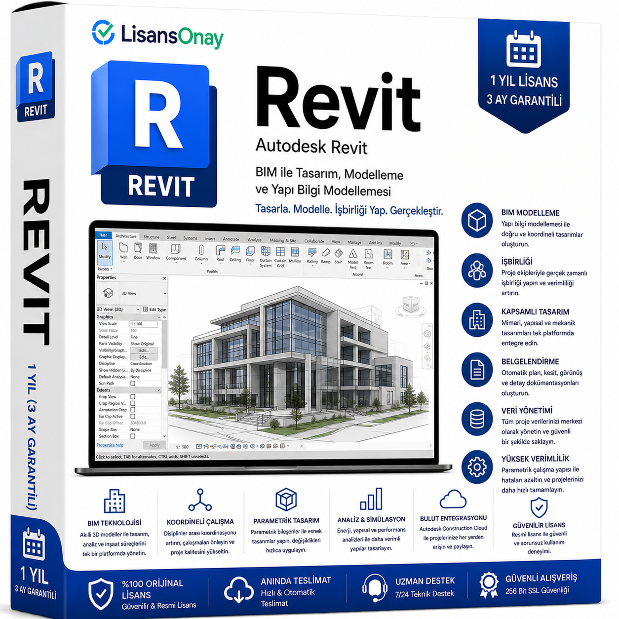 Revit - 1 Yıl (3 Ay Garantili)
