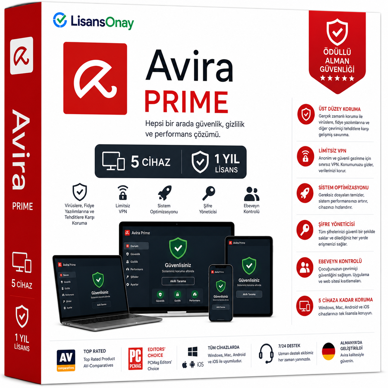 Avira Prime - 5 cihaz