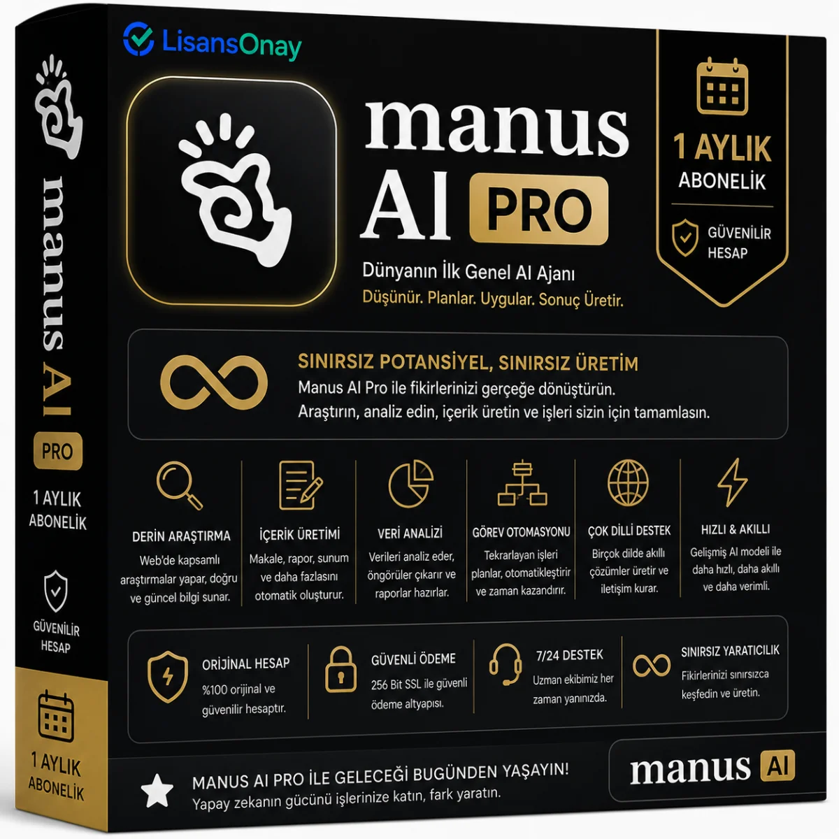 Manus AI Pro - 1 Aylık (Garanti: Yok)