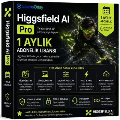 Higgsfield AI Pro - 1 Aylık (Garanti: Yok)