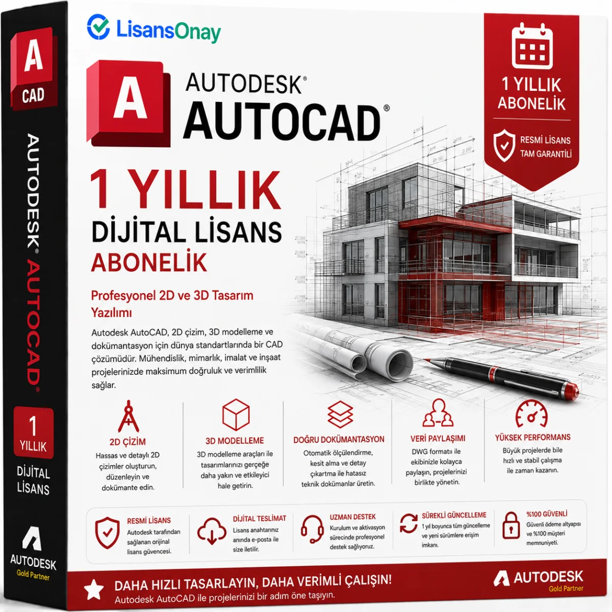 AutoCAD - 1 Yıllık (1 Yıl Garantili)