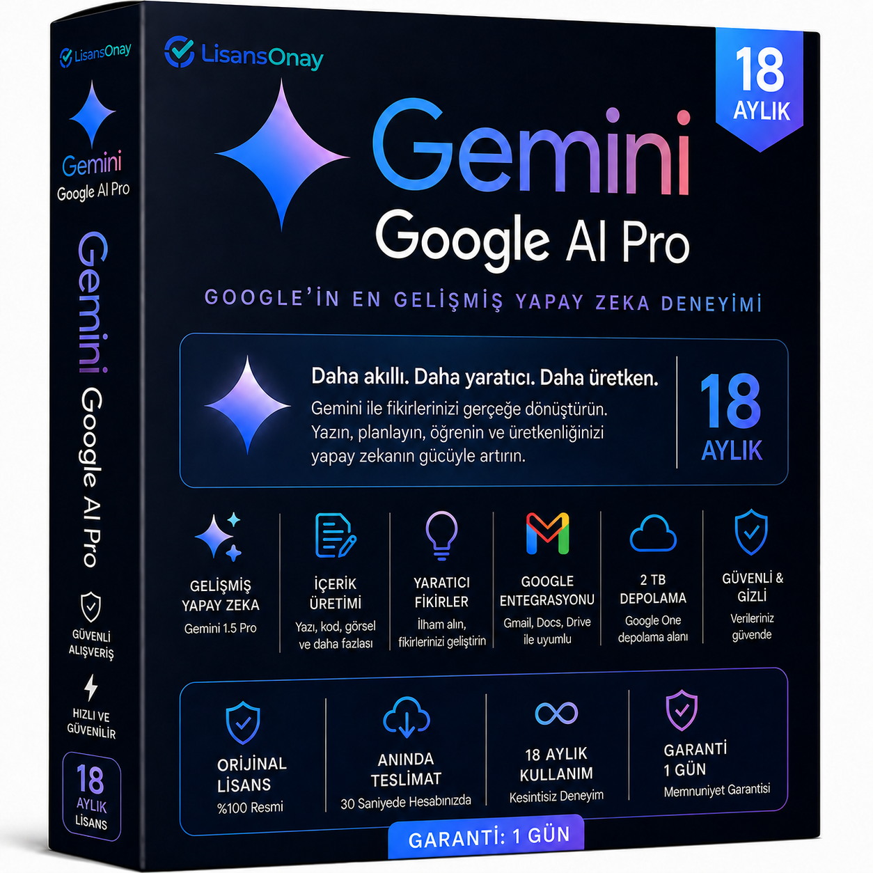 Gemini Google AI Pro - 18 Aylık (Garanti: 1 Gün)
