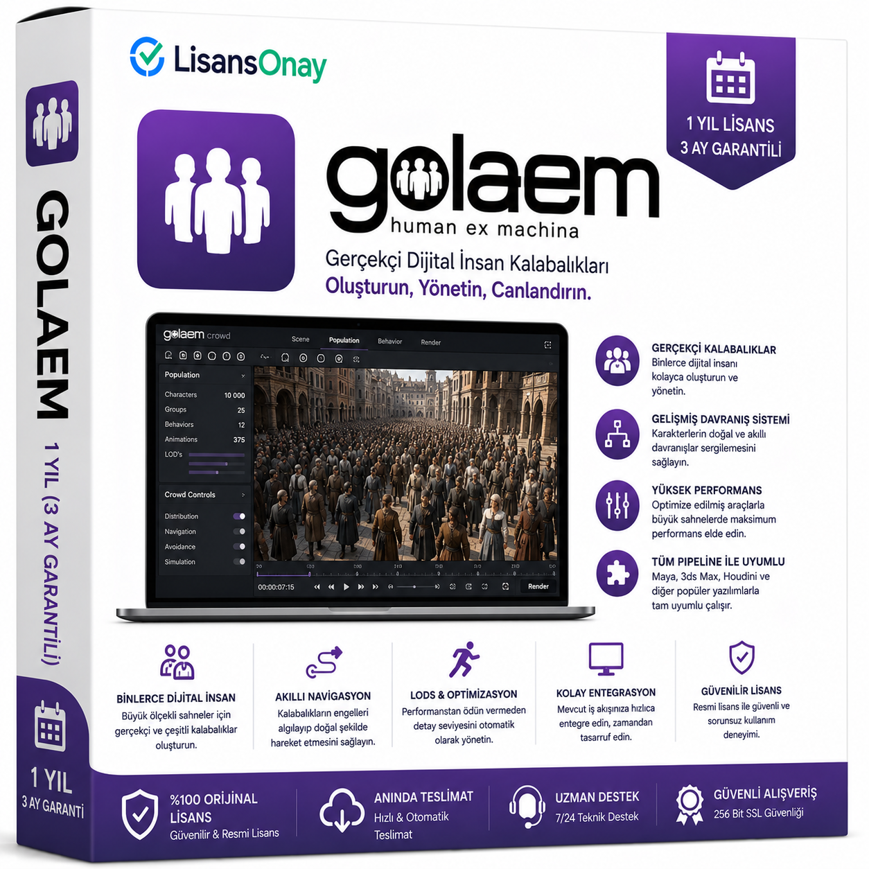 Golaem - 1 Yıl (3 Ay Garantili)