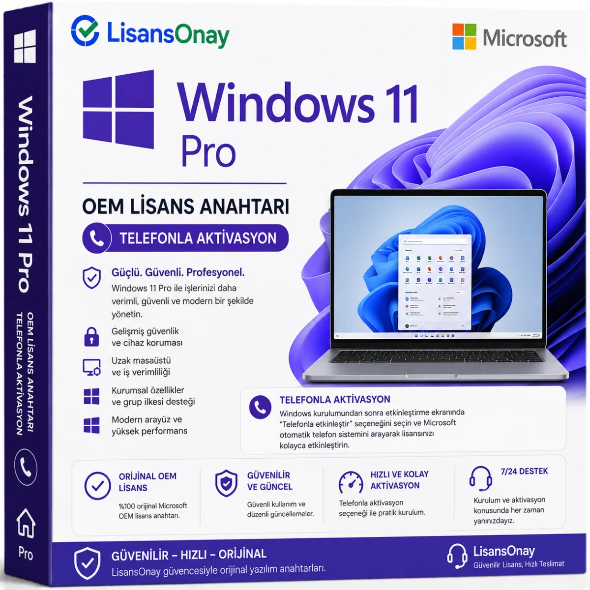 OEM Windows 11 Pro (Telefon Aktivasyon)
